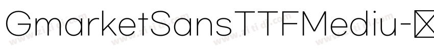 GmarketSansTTFMediu字体转换