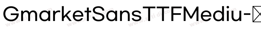 GmarketSansTTFMediu字体转换