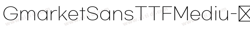 GmarketSansTTFMediu字体转换