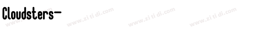 Cloudsters字体转换