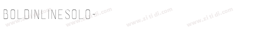BoldInlineSolo字体转换