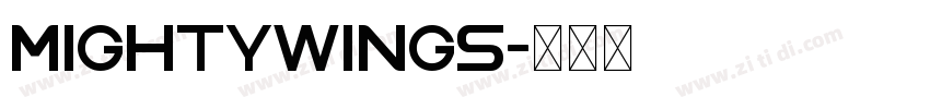 MightyWings字体转换