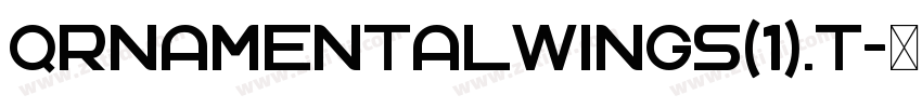 QrnamentalWings(1).t字体转换