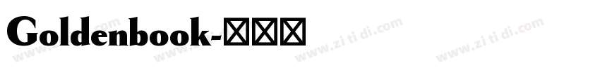 Goldenbook字体转换