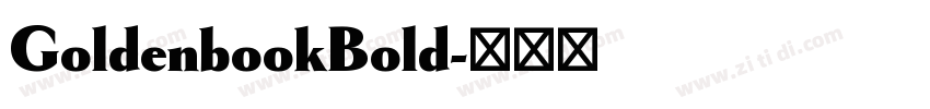 GoldenbookBold字体转换