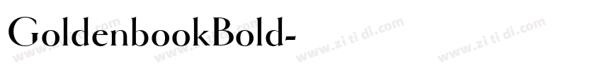 GoldenbookBold字体转换