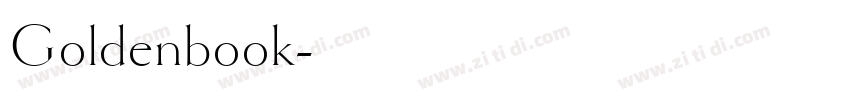 Goldenbook字体转换