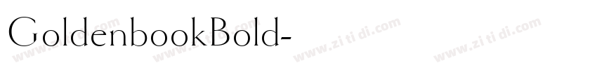 GoldenbookBold字体转换