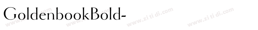GoldenbookBold字体转换