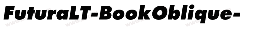 FuturaLT-BookOblique字体转换