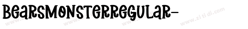 BearsMonsterRegular字体转换