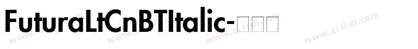FuturaLtCnBTItalic字体转换