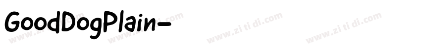 GoodDogPlain字体转换