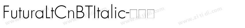 FuturaLtCnBTItalic字体转换