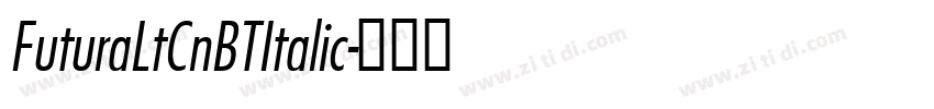 FuturaLtCnBTItalic字体转换