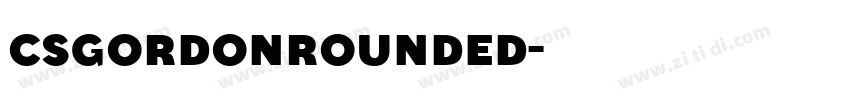 CSGordonRounded字体转换