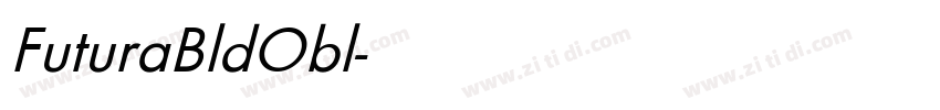 FuturaBldObl字体转换 FuturaBldObl字体转换