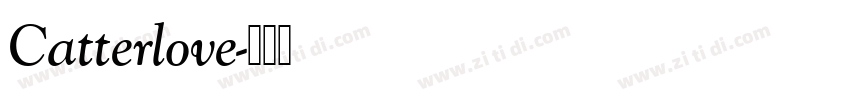Catterlove字体转换