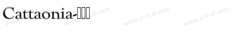 Cattaonia字体转换