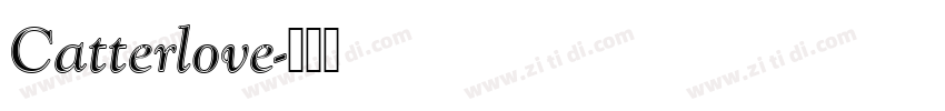 Catterlove字体转换