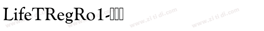 LifeTRegRo1字体转换