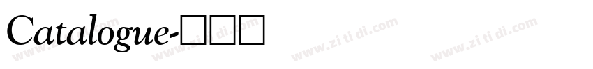 Catalogue字体转换