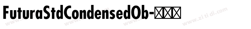 FuturaStdCondensedOb字体转换