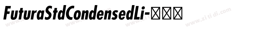 FuturaStdCondensedLi字体转换