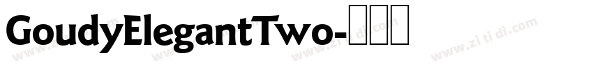 GoudyElegantTwo字体转换