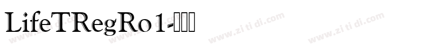 LifeTRegRo1字体转换