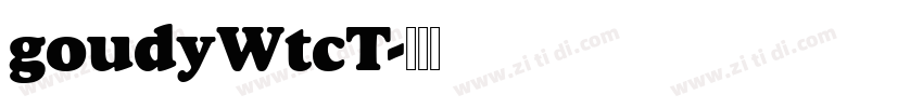 goudyWtcT字体转换