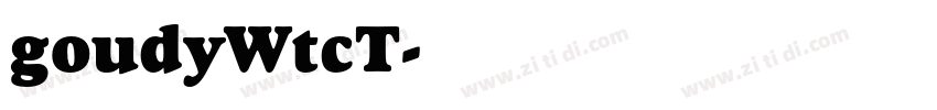 goudyWtcT字体转换