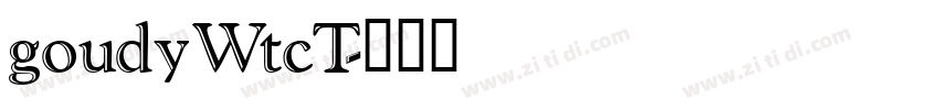 goudyWtcT字体转换