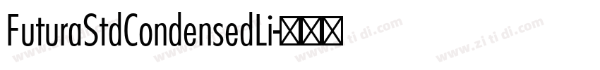 FuturaStdCondensedLi字体转换
