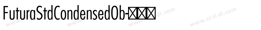 FuturaStdCondensedOb字体转换
