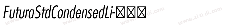 FuturaStdCondensedLi字体转换