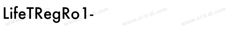 LifeTRegRo1字体转换