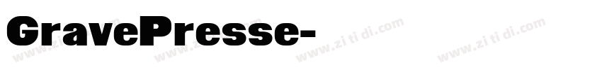 GravePresse字体转换