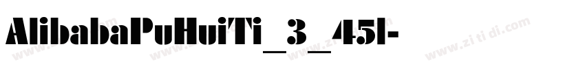 AlibabaPuHuiTi_3_45l字体转换