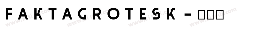 FaktaGrotesk字体转换