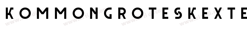 kommonGroteskExteded字体转换
