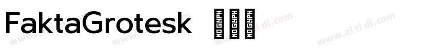 FaktaGrotesk字体转换