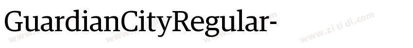 GuardianCityRegular字体转换