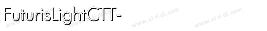 FuturisLightCTT字体转换