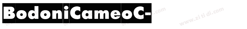 BodoniCameoC字体转换