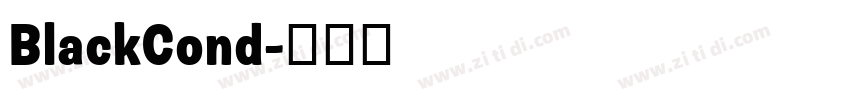 BlackCond字体转换