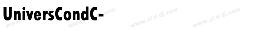 UniversCondC字体转换