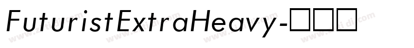 FuturistExtraHeavy字体转换