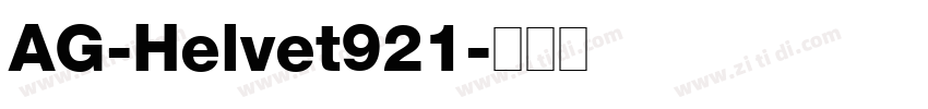 AG-Helvet921字体转换
