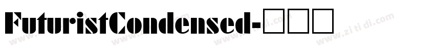 FuturistCondensed字体转换